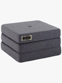 Børn KlipKlap by 3 Fold Single Madras, Mørkegrå