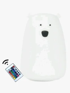 Børn RabbitFriends Lamper & Belysning>ByMoxo Lampe Bjørn m. Fjernkontrol, Hvid