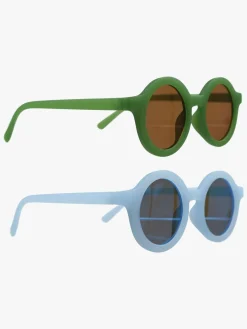 Børn CarloBaby Solbriller Stråla 2-pak 3-6 År, Grøn/Blå