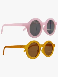 Børn CarloBaby Solbriller Stråla 2-pak 3-6 År, Gul/Lyserød