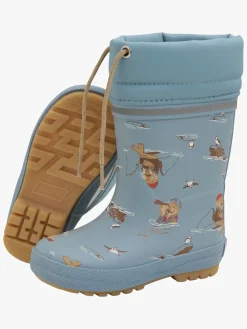 Børn CeLaVi Gummistøvler>Forede Gummistøvler, Smoke Blue