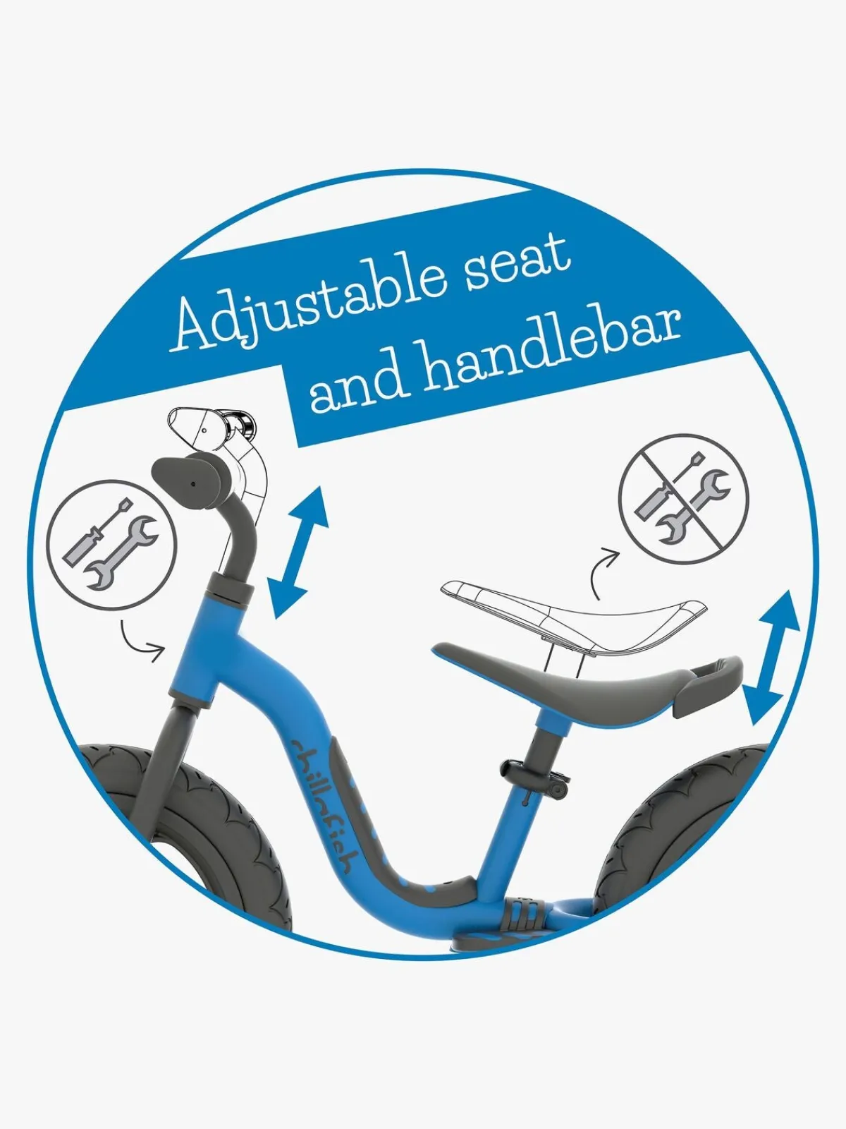 Chillafish Charlie Sportsgrene Løbecykel, Navy