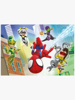 SpideyandFriends Clementoni Spidey And His Amazing Friends Puslespil 2x60 Brikker