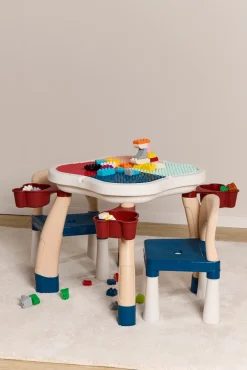 Børn CloudberryCastle Cloudberry Castle Aktivitetsbord med Stole, Blue