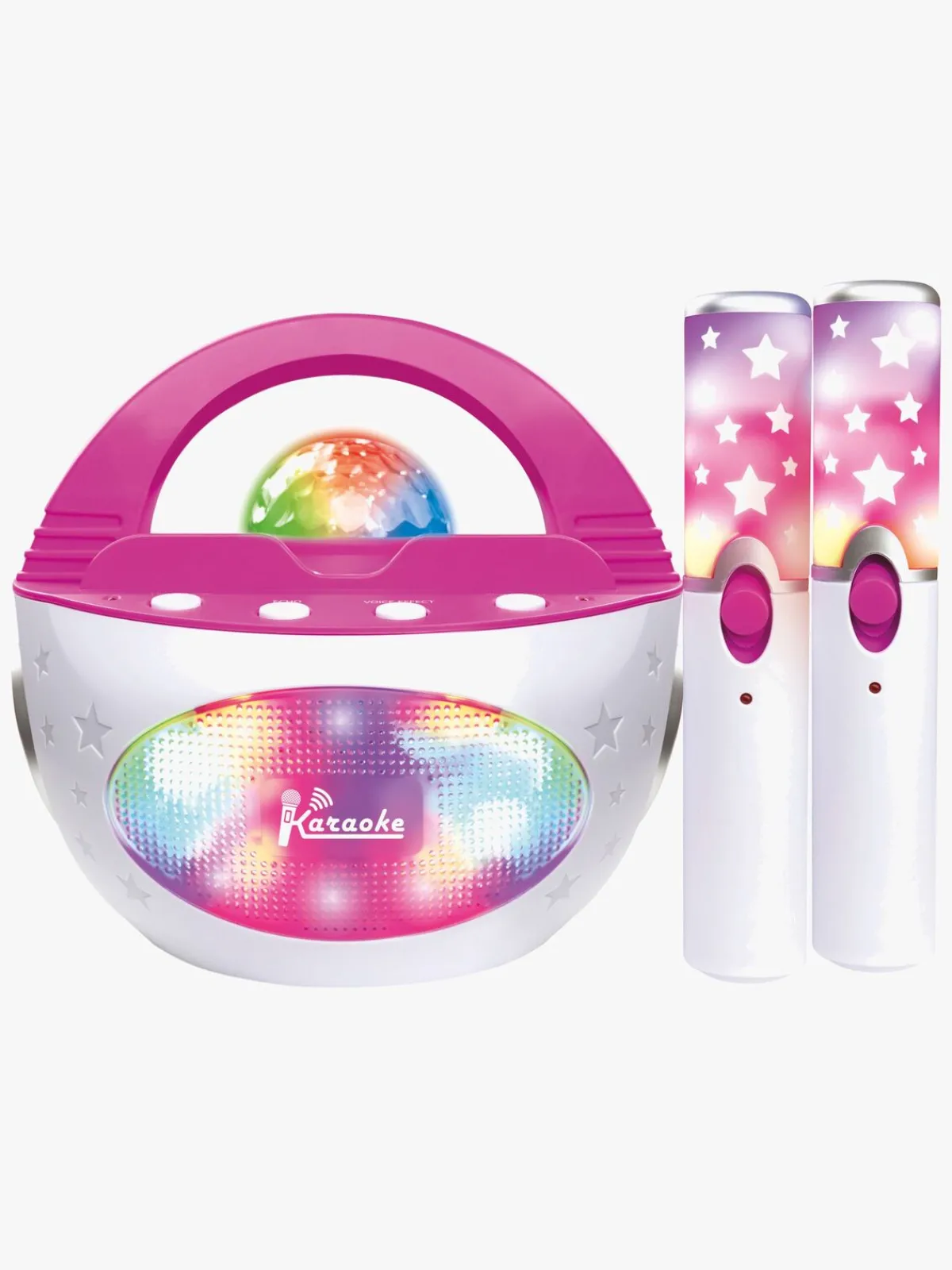 Børn CloudberryCastle Legetøj Til Børn På 0-10 År|Elektronik & Media>Cloudberry Castle Disko Karaokesæt med 2 Trådløse Mikrofoner