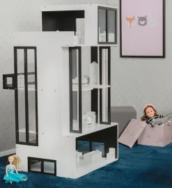 CloudberryCastle Cloudberry Castle Dukkehus, Sort/Hvid