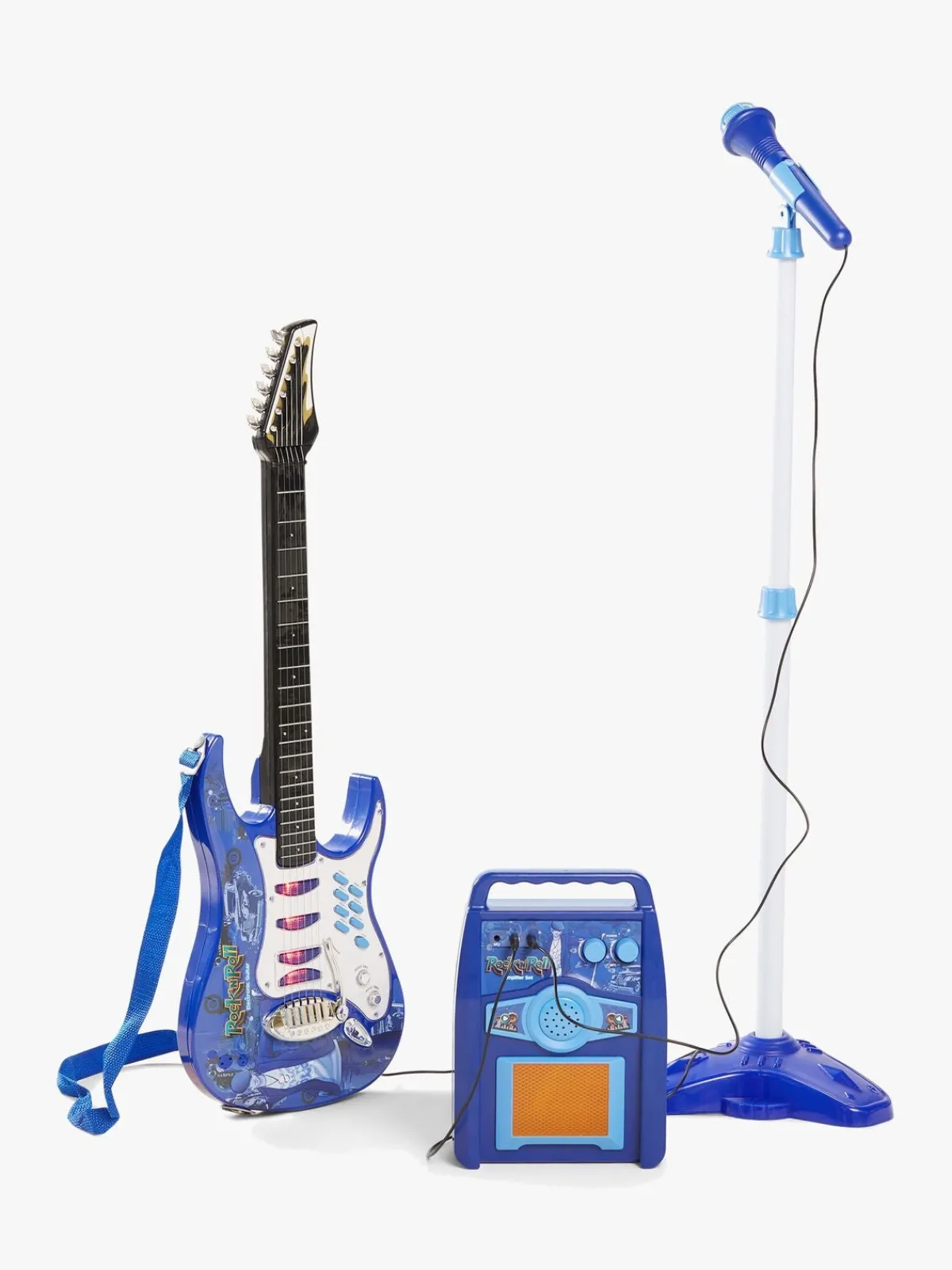CloudberryCastle Cloudberry Castle Legetøjsguitar med Mikrofon & Højttaler, Blå