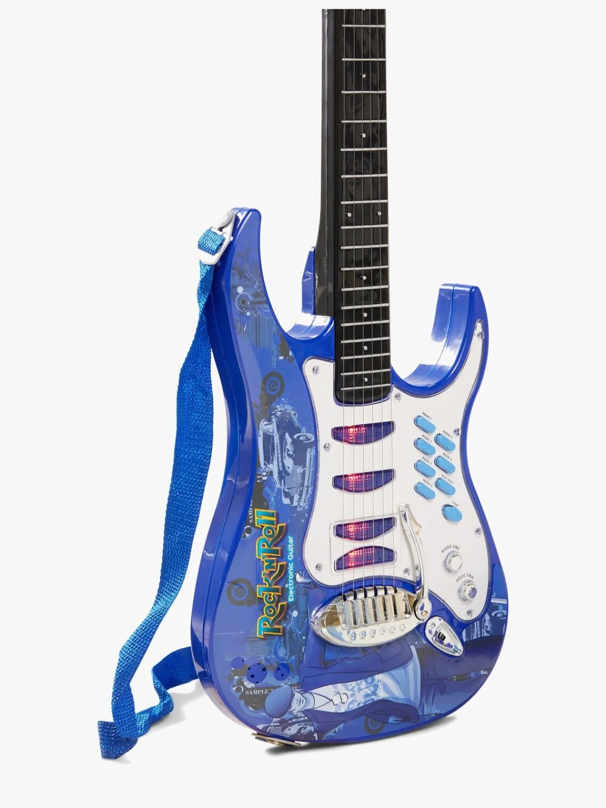 CloudberryCastle Cloudberry Castle Legetøjsguitar med Mikrofon & Højttaler, Blå