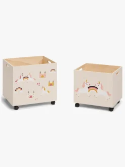 Børn CloudberryCastle Opbevaring>Cloudberry Castle Opbevaringskasser 2-pak Enhjørning
