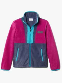 Børn Columbia Fleecetøj>Back Bowl Full Zip Fleecetrøje, Wild Fuchsia