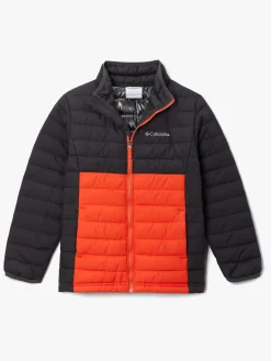 Columbia Overtøj*Powder Lite Dynejakke, Shark/Red Quar Rød/Sort