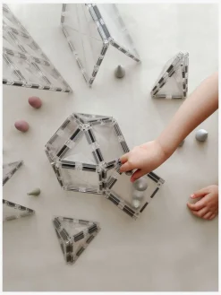 Connetix Byggesæt & Lego></noscript>Magnetiske Byggeklodser Clear Startsæt 34 Dele