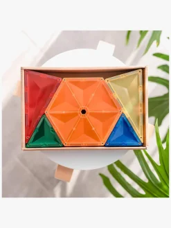 Connetix Byggesæt & Lego></noscript>Magnetiske Byggeklodser Rainbow Geometry 30 Dele