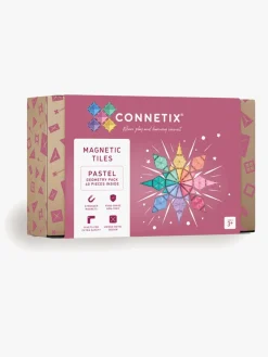 Connetix Byggesæt & Lego*Magnetiske Byggeklodser Pastel Geometry Pack 40 Dele