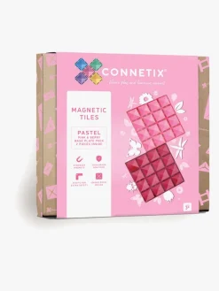 Connetix Magnetiske Byggeklodser Pastel Pink & Berry Base Plate 2 Dele