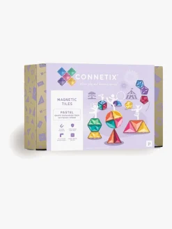 Connetix Byggesæt & Lego>Magnetiske Byggeklodser Pastel Shape Udvidelsessæt 48 Dele
