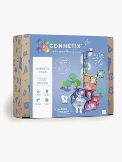 Connetix Byggesæt & Lego*Magnetiske Byggeklodser Kuglelabyrint Pastel Udvidelsessæt 80 Dele