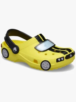 Børn Crocs Classic IAM Race Car Kids Clogs, Cyber Yellow