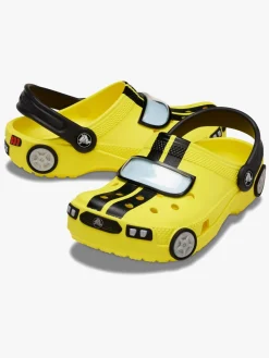 Børn Crocs Classic IAM Race Car Kids Clogs, Cyber Yellow