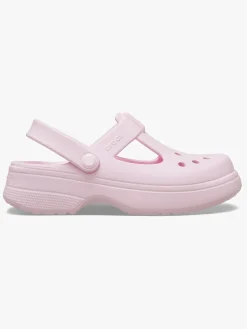 Børn Crocs Classic Mary Jane Clogs, Pink Milk