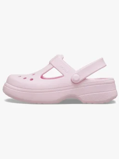 Børn Crocs Classic Mary Jane Clogs, Pink Milk