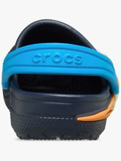 Børn Crocs Classic UFO Lights Kids Clogs, Navy