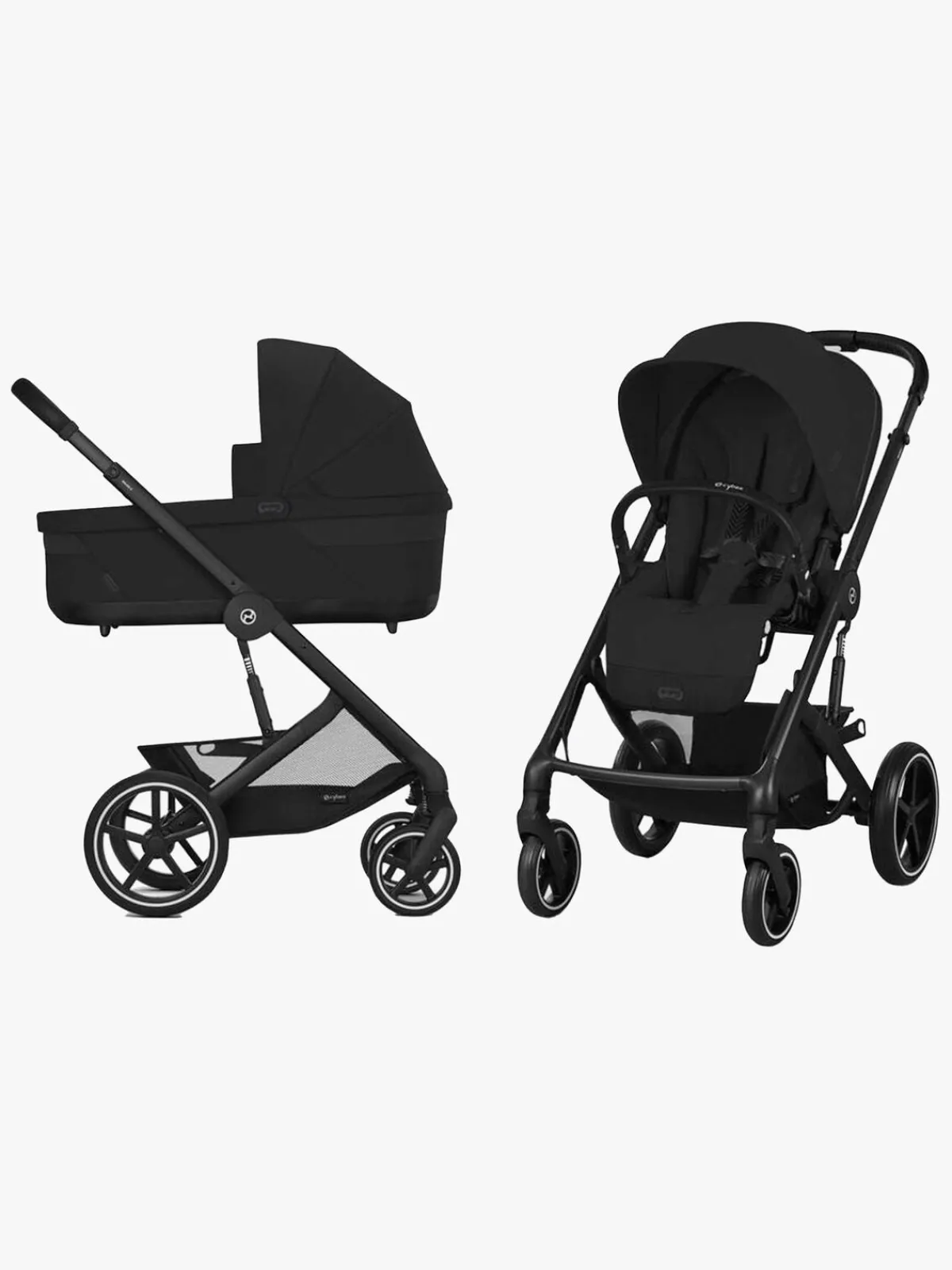 Cybex Duo- & Kombivogne>BALIOS S Lux Duovogn, Moon Black/Black