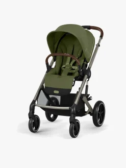 Cybex Duo- & Kombivogne>BALIOS S Lux Duovogn inkl. Axkid GOKID Babyautostol & Base, Moss Green