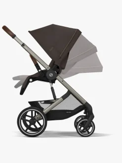 Cybex Klapvogne></noscript>BALIOS S Lux Klapvogn, Taupe/Chocolate Brown