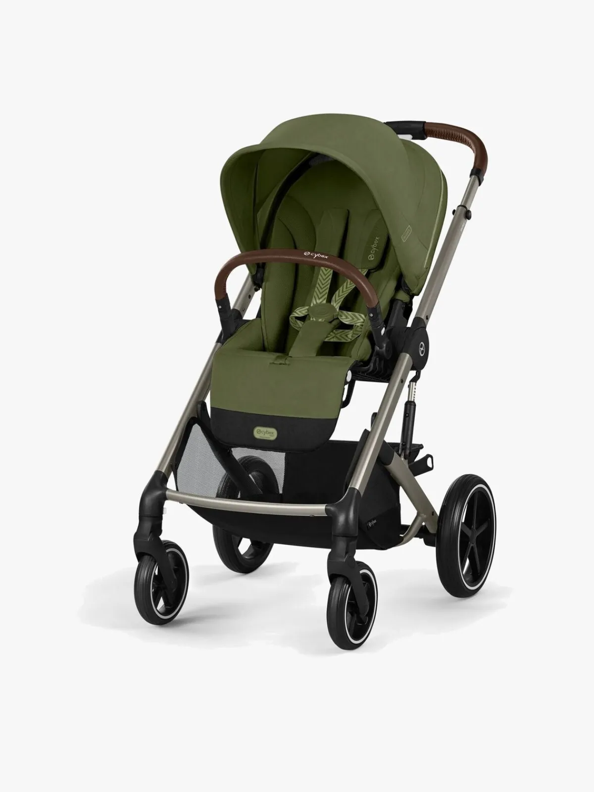 Cybex Klapvogne>BALIOS S Lux Klapvogn, Taupe/Moss Green