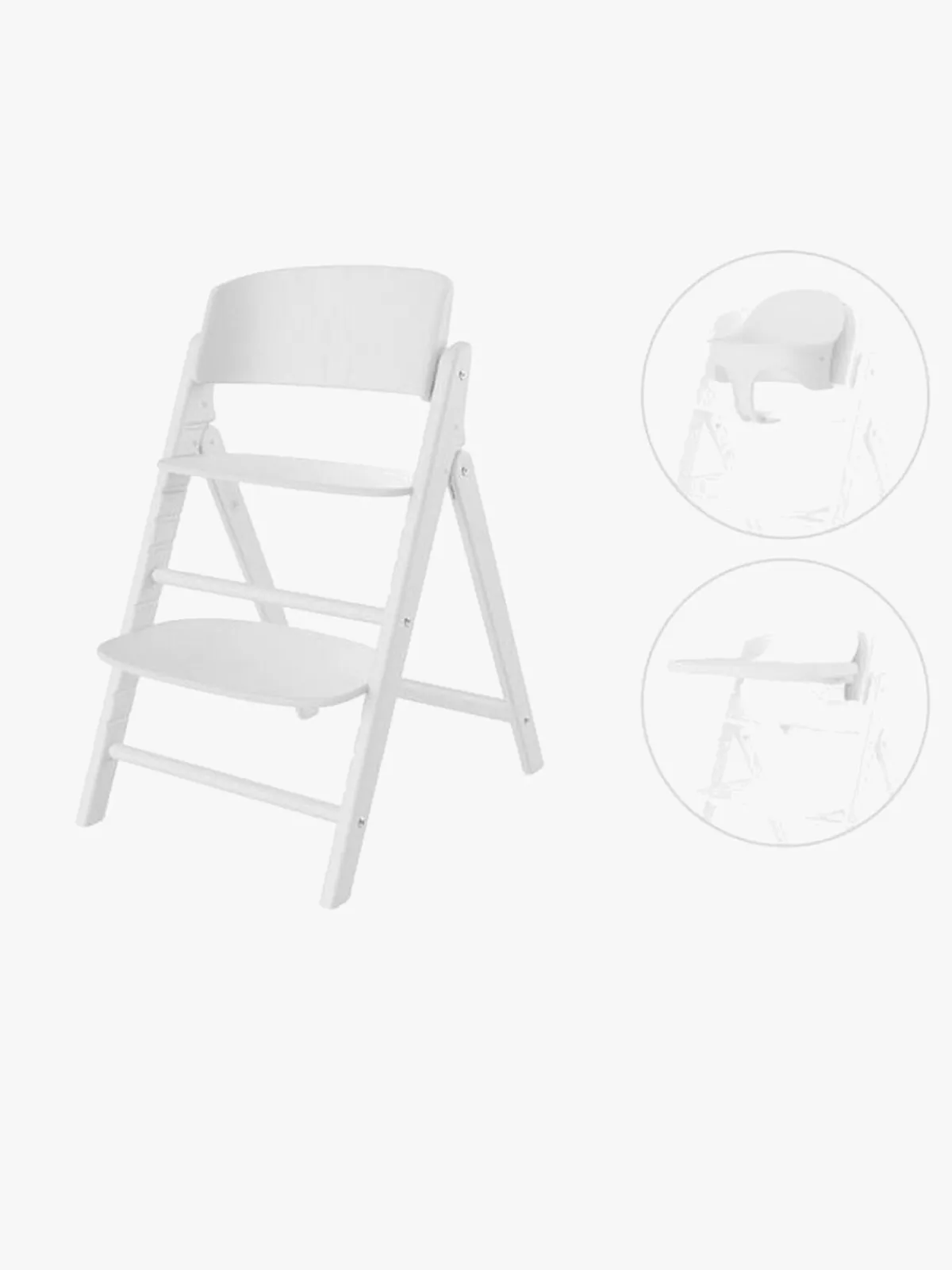 Cybex Click & Fold Højstol 3-in-1, All White