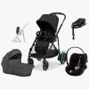Cybex Duo- & Kombivogne*e-GAZELLE S Duovogn inkl. Cloud G i-Size Plus & Base, Moon Black