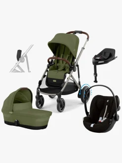 Cybex e-Gazelle S Duovogn inkl. Cloud G i-Size Plus & Base, Moss Green/Taupe