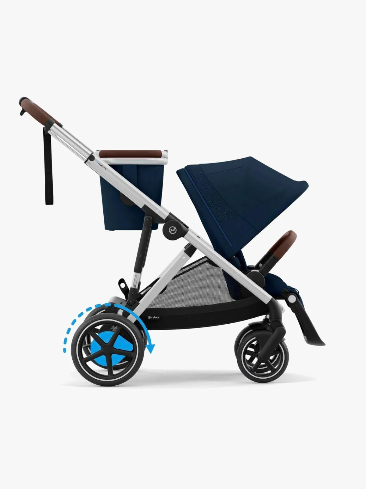 Cybex Duo- & Kombivogne>e-Gazelle S Duovogn, Ocean Blue/Silver