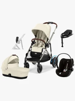 Cybex Duo- & Kombivogne>e-GAZELLE S Duovogn inkl. Cloud G i-Size Plus & Base, Seashelle Beige
