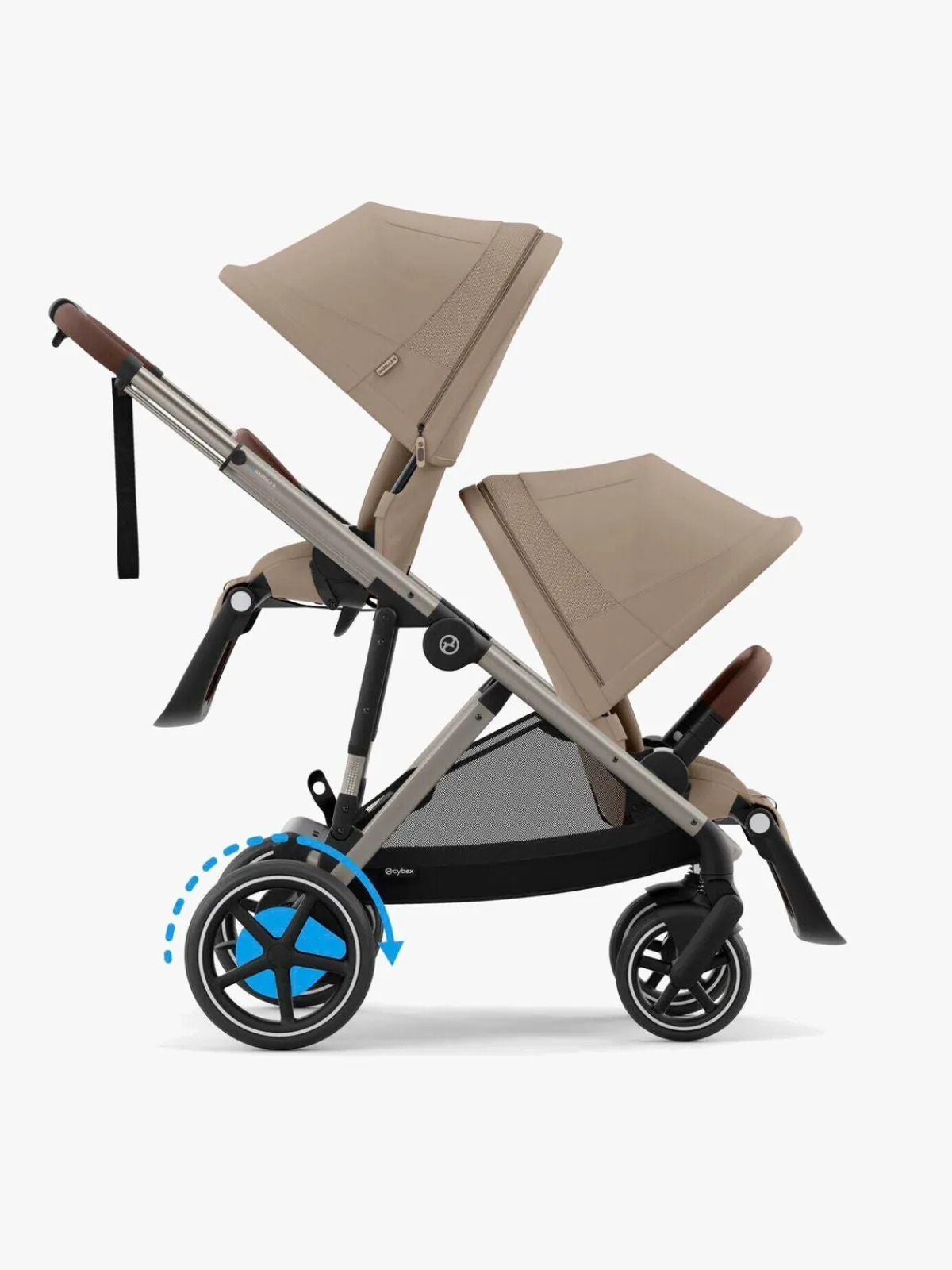 Cybex Klapvogne>e-GAZELLE S Klapvogn, Almond Beige/Taupe