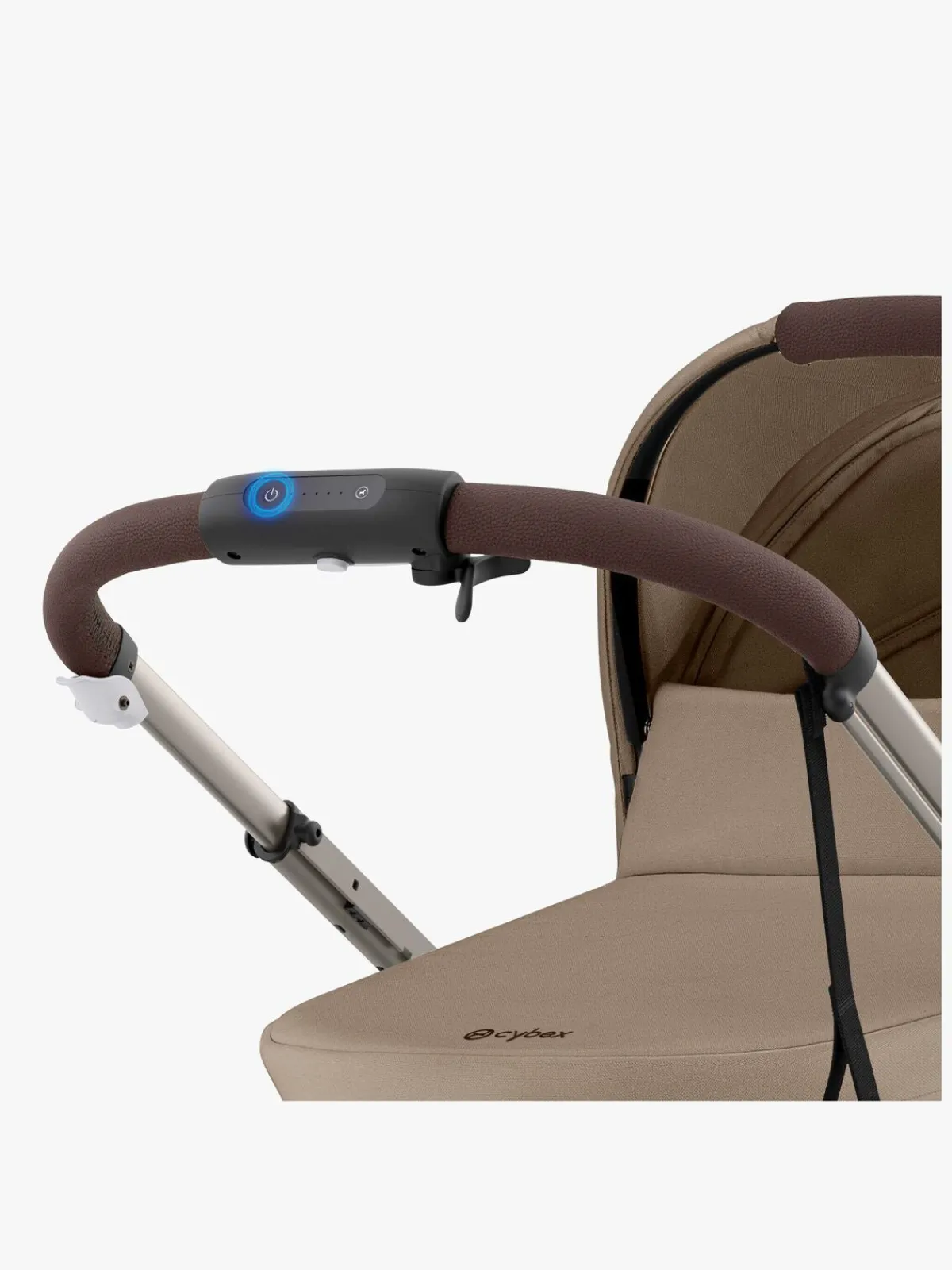 Cybex Klapvogne>e-GAZELLE S Klapvogn, Almond Beige/Taupe