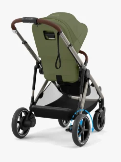 Cybex e-GAZELLE S Klapvogn, Taupe/Moss Green