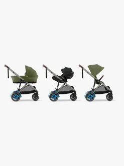 Cybex e-GAZELLE S Klapvogn, Taupe/Moss Green