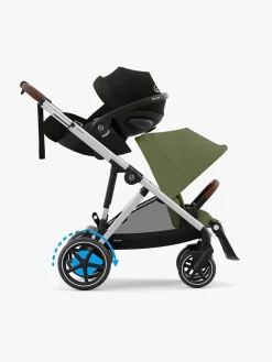 Cybex e-GAZELLE S Klapvogn, Taupe/Moss Green