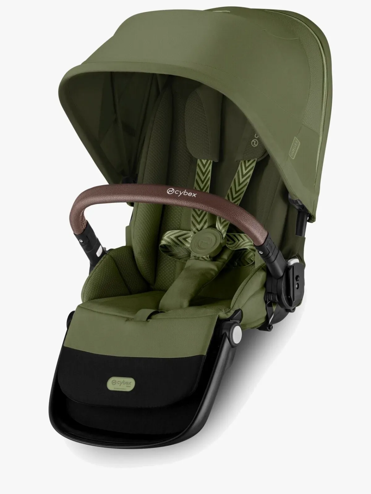 Cybex Søskendevogne*e-Gazelle S Søskendevogn, Moss Green/Taupe