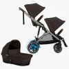 Cybex Søskendevogne>e-Gazelle S Søskendevogn inkl. Liggedel, Chocolate Brown/Taupe
