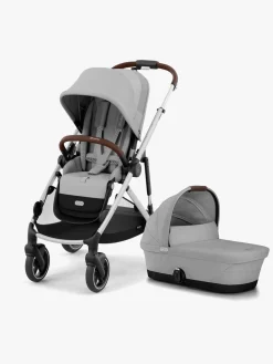 Cybex Duo- & Kombivogne*e-GAZELLE S Duovogn, Stone Grey/Silver