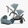 Cybex Søskendevogne>e-Gazelle S Søskendevogn inkl. Liggedel, Stormy Blue/Taupe