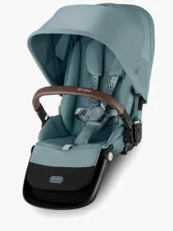 Cybex Søskendevogne></noscript>e-Gazelle S Søskendevogn inkl. Liggedel, Stormy Blue/Taupe