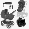 Cybex Duo- & Kombivogne>EOS Lux Duovogn inkl. Axkid GOKID Autostol Baby & Base, Moon Black
