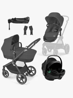 Cybex Duo- & Kombivogne>EOS Lux Duovogn inkl. Axkid GOKID Autostol Baby & Base, Moon Black