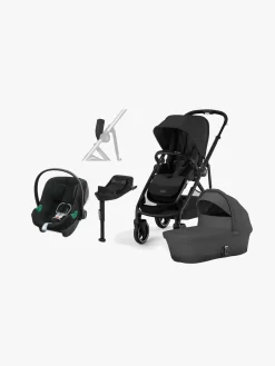 Cybex Vognpakker|Autostolspakker*GAZELLE S Duovogn inkl. Aton B2 i-Size Autostol Baby inkl. Base, Moon Black/Black