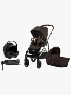 Cybex Vognpakker>GAZELLE S Duovogn inkl. Axkid GOKID Autostol Baby & Base, Chocolate Brown