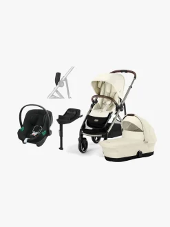 Cybex Vognpakker>GAZELLE S Duovogn inkl. Aton B2 i-Size Autostol Baby inkl. Base, Seashell Beige/Taupe